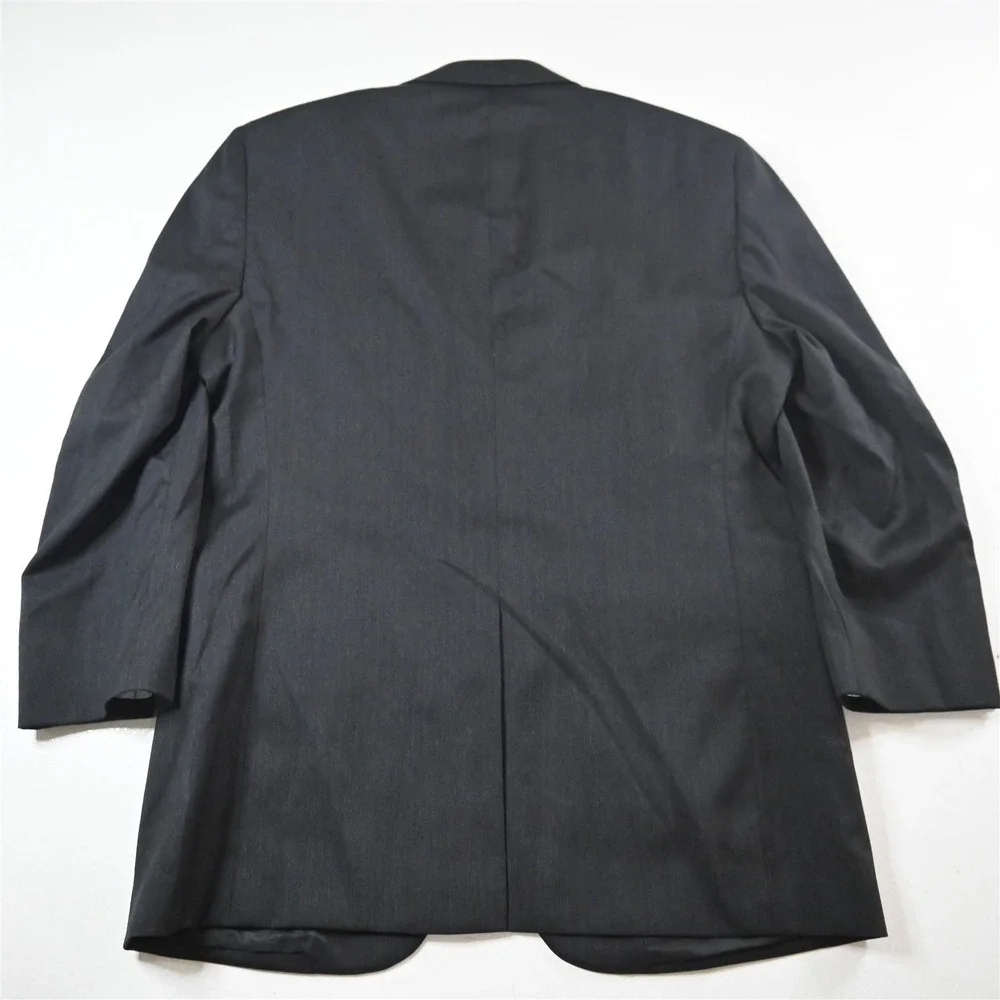 Jos A Bank 41R Gray 100% Wool Gordon Mens Blazer Suit Jacket Sport Coat‎
